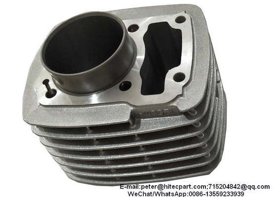คุณภาพ  Silver Motorcycle Engine Block CB125 / KYY125 Dia.52.4mm Precise Machining Size โรงงาน