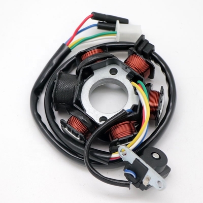 เครื่องกำเนิดไฟฟ้า GY6 125 Magneto Stator Coil 6 เสา 350r / นาที 11000r / นาทีสำหรับ Scoot ATV